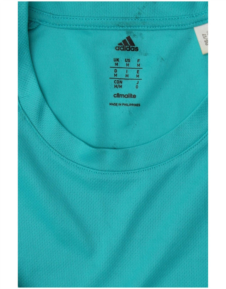 Tricou Adidas Climalite pentru bărbați Top Medium Turcoaz