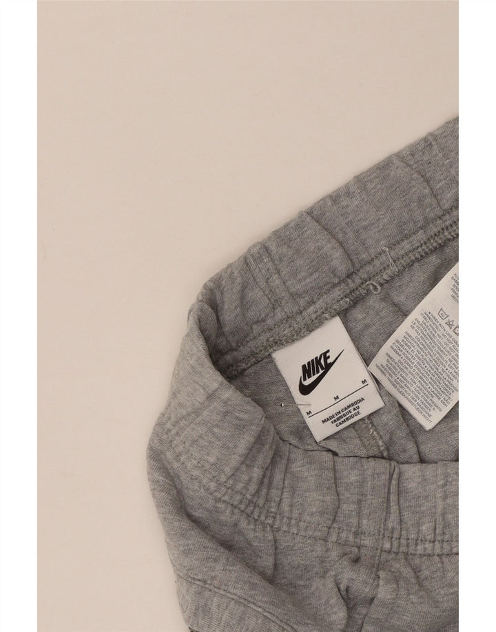 Pantaloni scurti sport Nike pentru femei UK 12, bumbac gri mediu