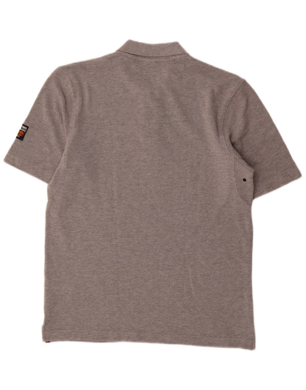 Tricou polo Timberland pentru bărbați, bumbac gri mediu