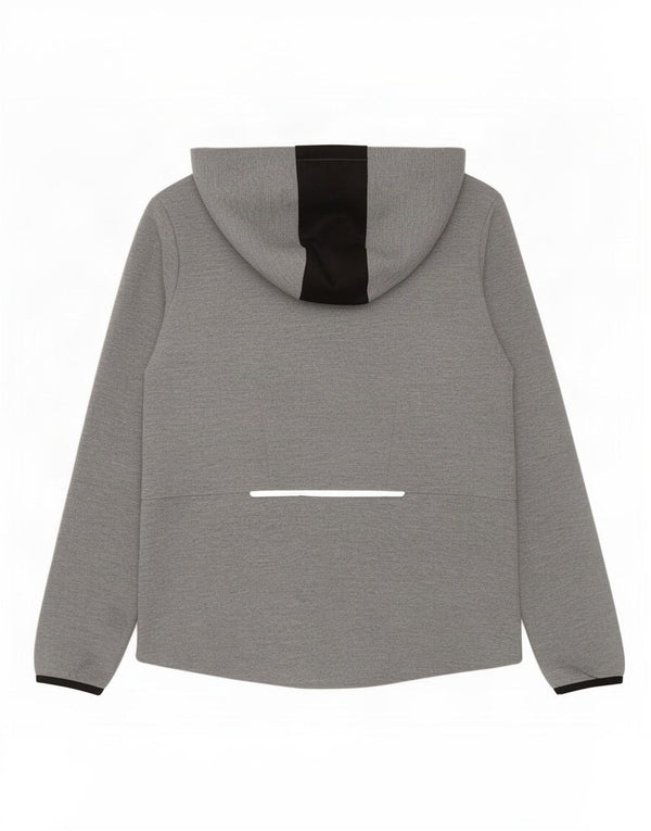 Jachetă de trening cu glugă Kappa pentru femei UK 14 Medium Gri Colorblock