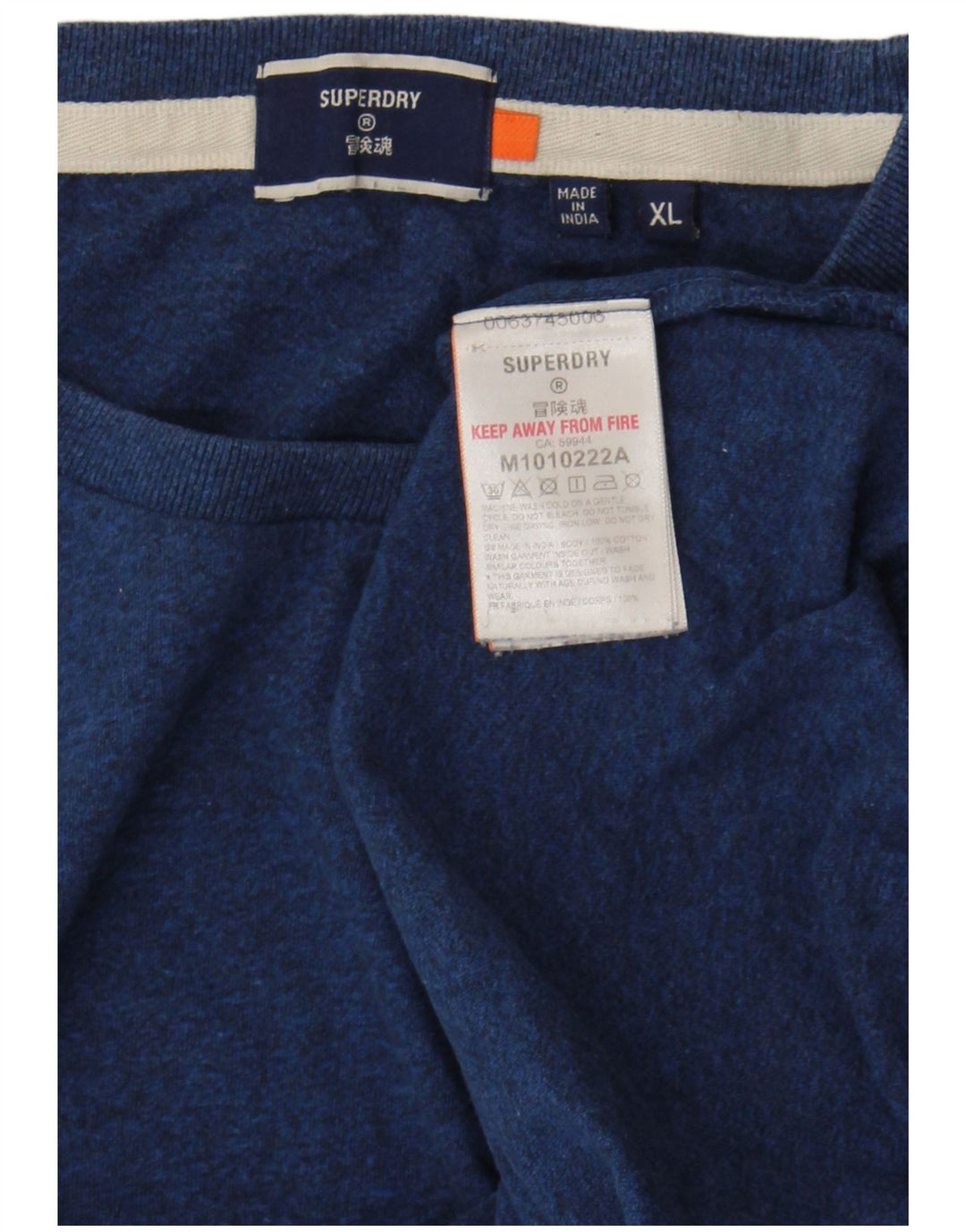 Tricou pentru bărbați Superdry Top XL Bumbac bleumarin