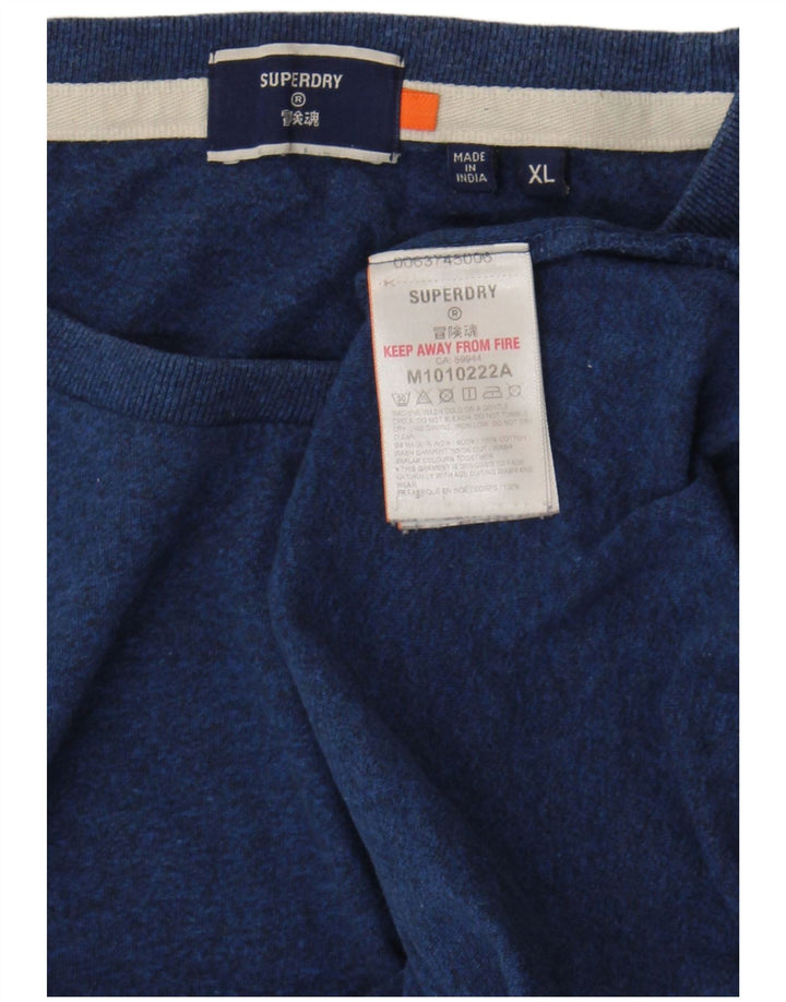 Tricou pentru bărbați Superdry Top XL Bumbac bleumarin