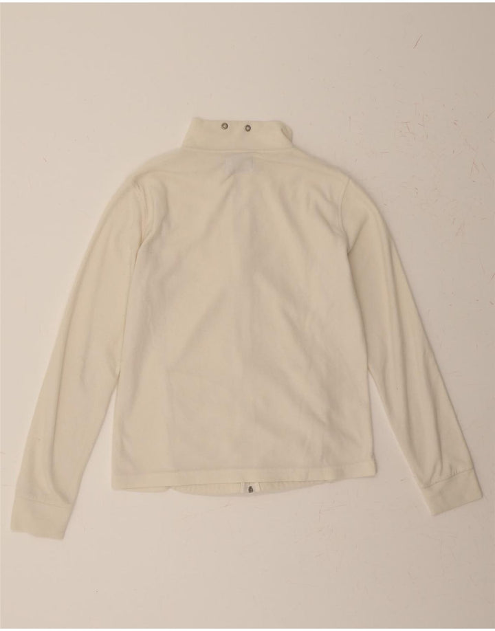 SERGIO TACCHINI Womens Fleece Jacket UK 16 Large Beige Vintage Sergio Tacchini and Second-Hand Sergio Tacchini from Messina Hembry 