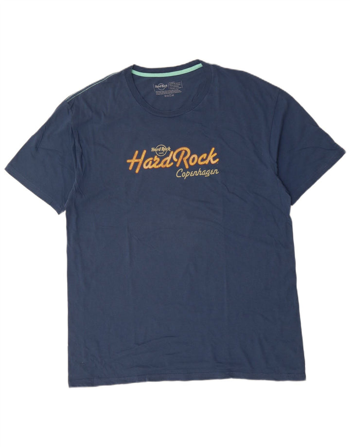 HARD ROCK CAFE Tricou grafic Copenhaga pentru bărbați Top XL Bumbac albastru