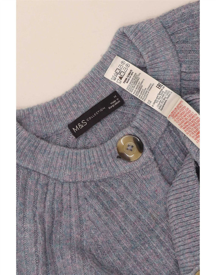 Pulover cardigan pentru femei Marks & Spencer UK 14 Medium Blue Acrylic