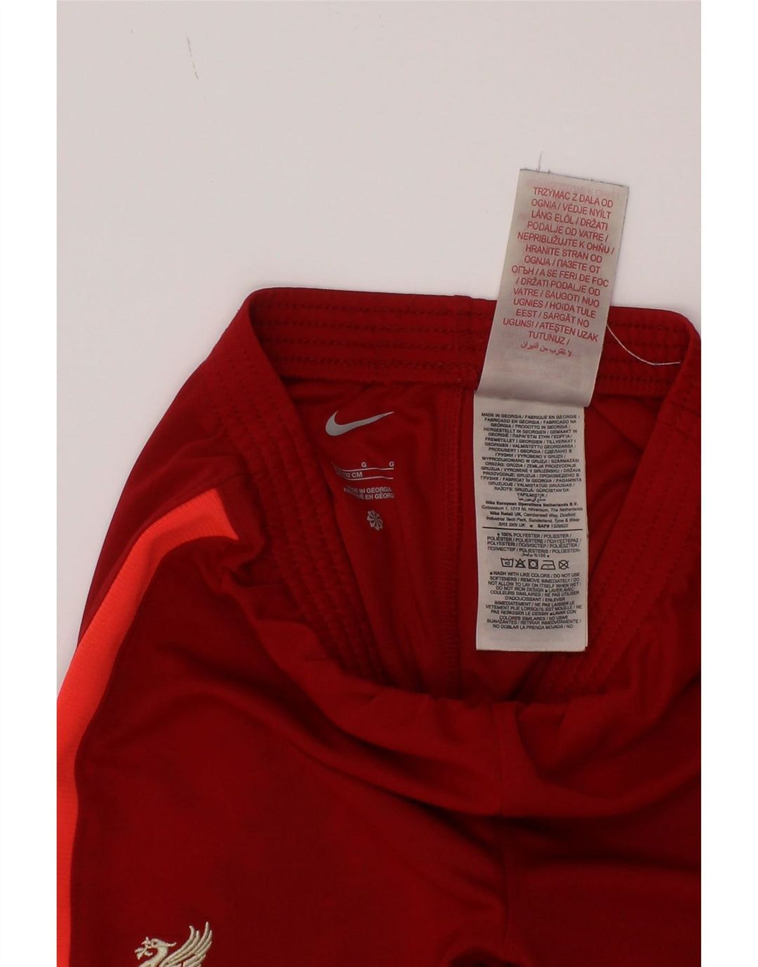 Pantaloni scurți sport Liverpool Nike pentru băieți 6-7 ani, mari, roșu, poliester color bloc