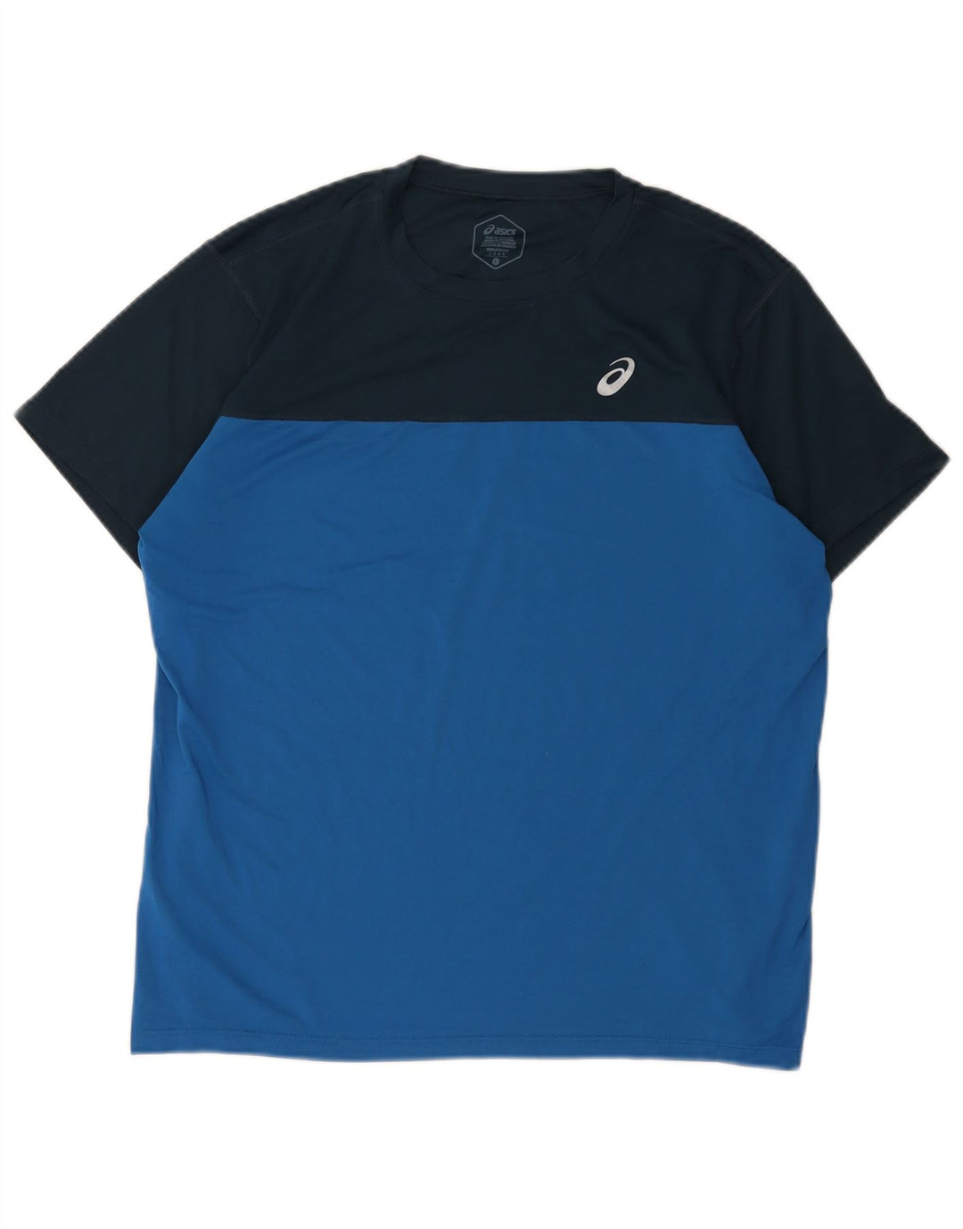 Tricou Asics pentru bărbați Top mare, albastru, poliester color bloc