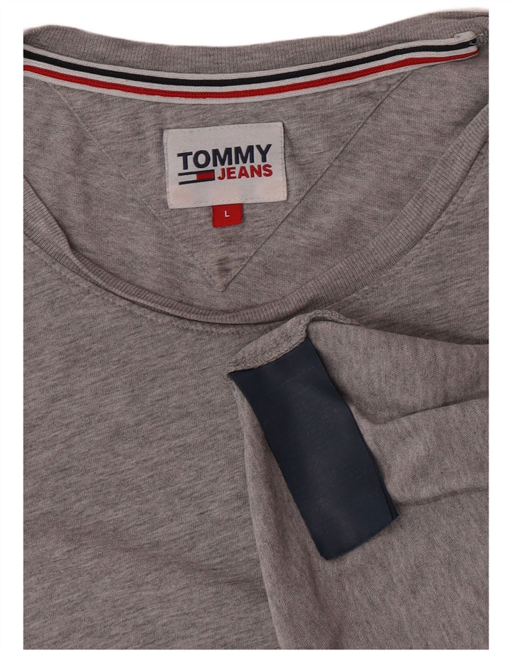 Tricou pentru bărbați Tommy Hilfiger Top mare din bumbac gri