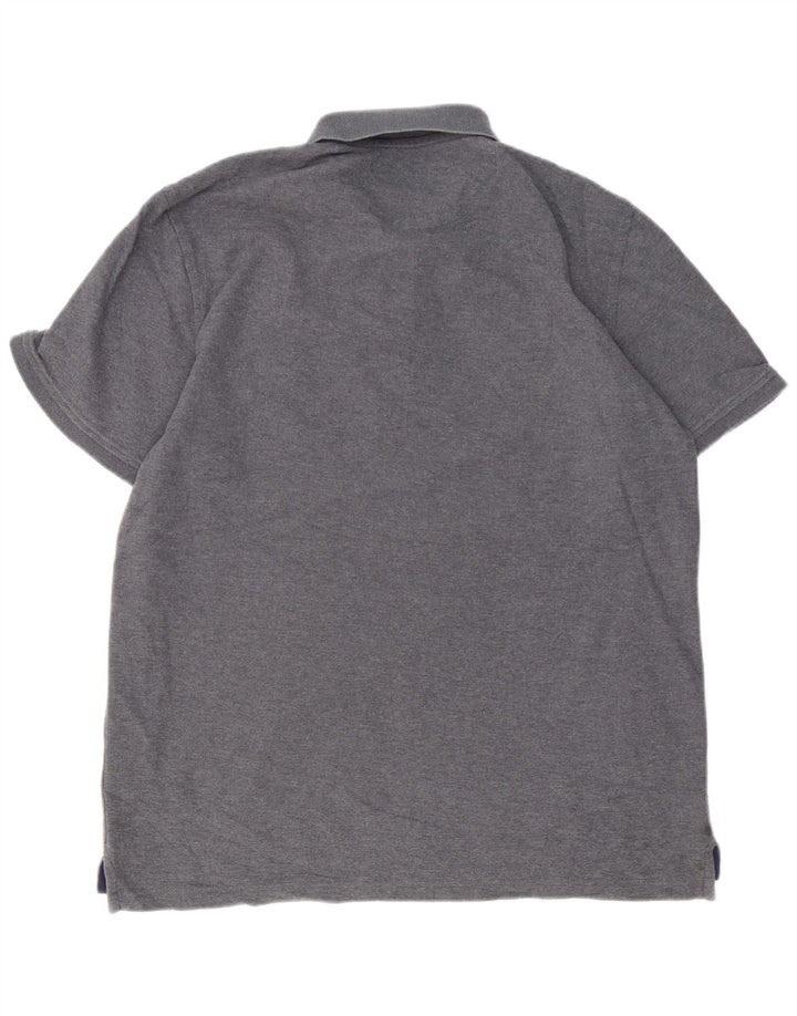 Cămașă polo IZOD pentru bărbați, mare, gri din bumbac color bloc