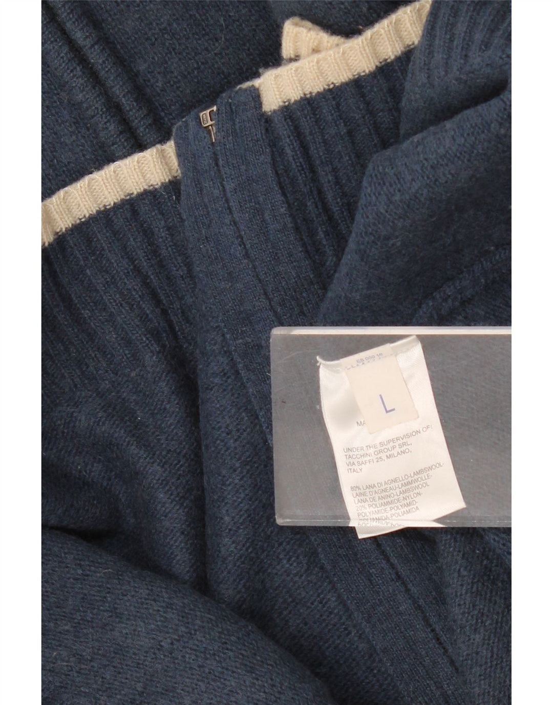 Pulover cardigan pentru femei Sergio Tacchini Marea Britanie 16 Lână de miel bleumarin mare