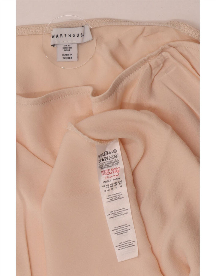 Fusta maxi pentru femei Warehouse UK 12 Medium W28 Bej Viscoza
