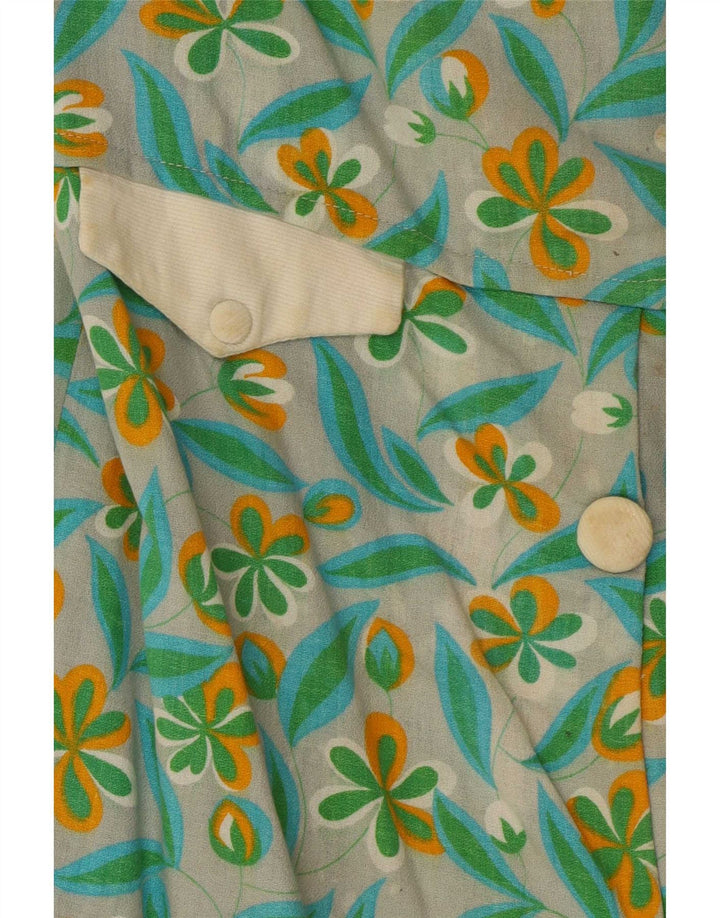 Rochie de damă Vintage Shift UK 10 Mic Verde Floral