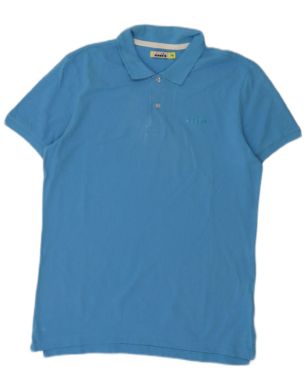 Tricou polo pentru bărbați Diadora XL Bumbac Albastru