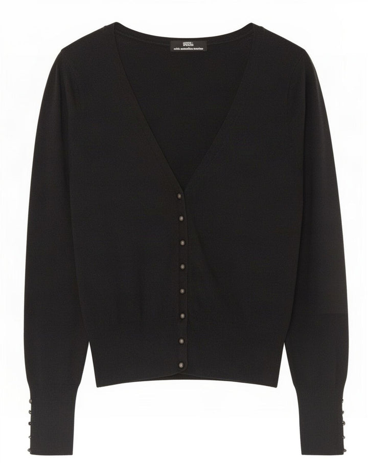 Pulover cardigan pentru femei Marks & Spencer UK 10 Lână merinos gri mic
