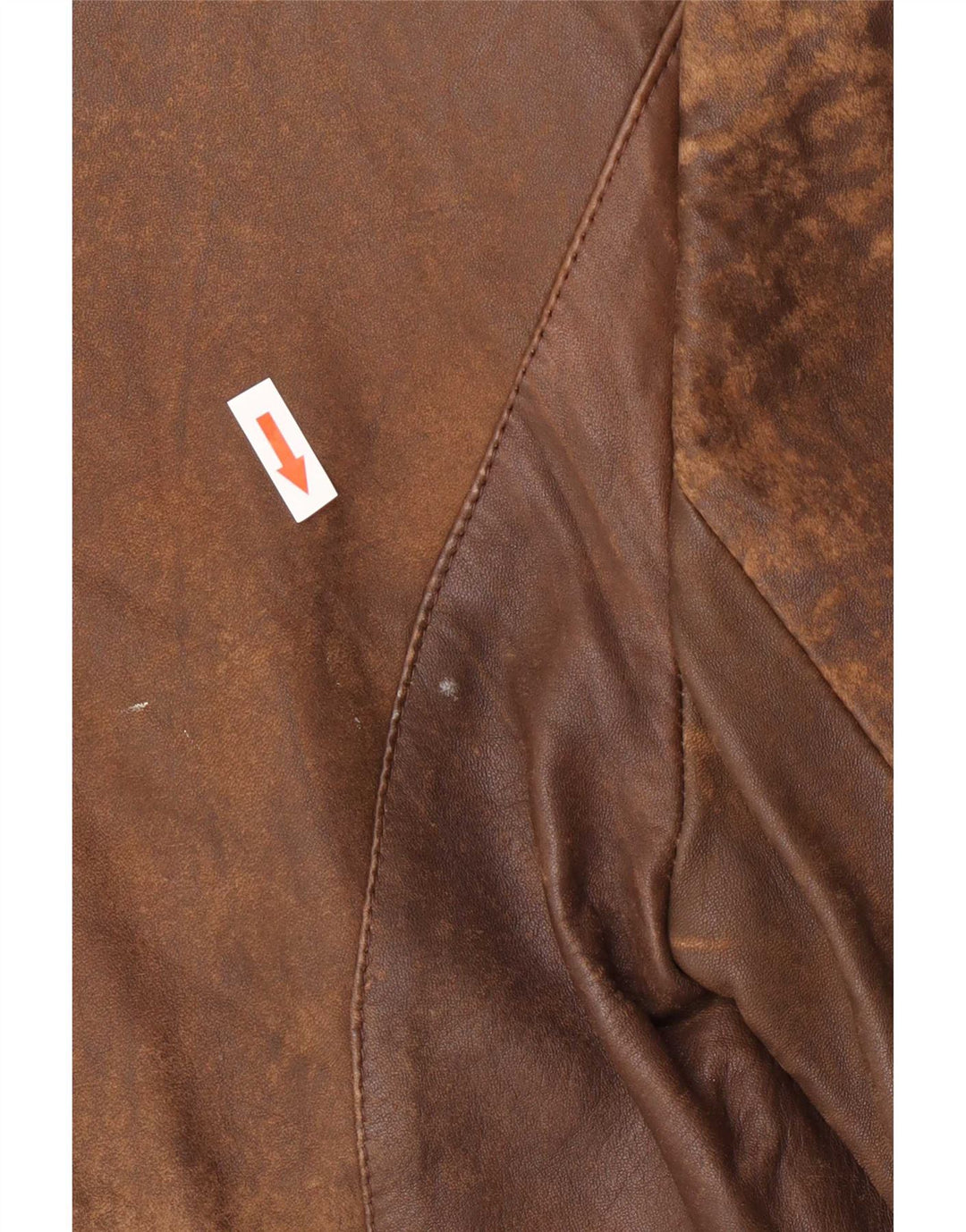Jachetă vintage pentru femei cu 1 nasture EU 38 Maro mediu Colorblock