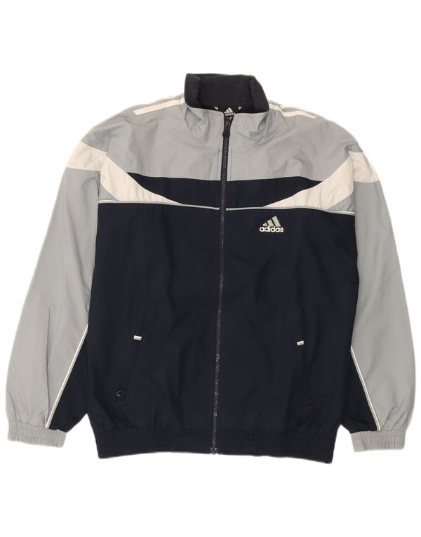 Jachetă de trening pentru bărbați Adidas Marea Britanie 36/38 Poliester color bloc negru mic
