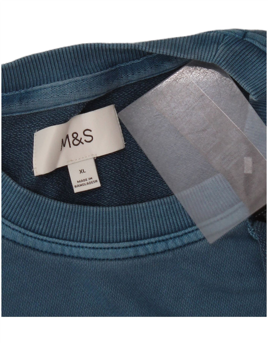 Pulover pentru bărbați Marks & Spencer, XL, bumbac, albastru