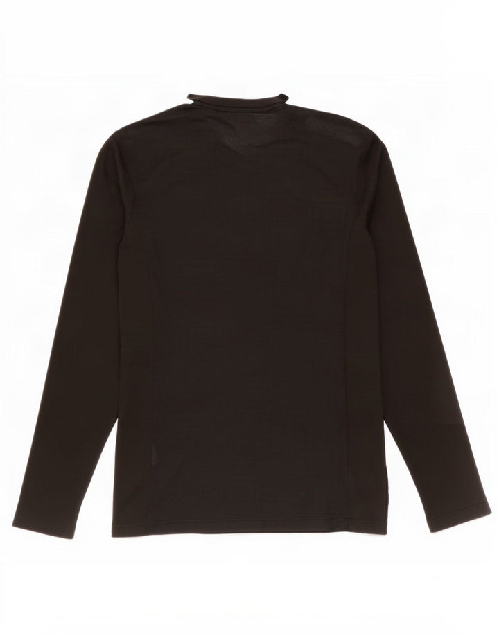 Top pentru bărbați Puma cu mânecă lungă, mediu negru, poliester color bloc