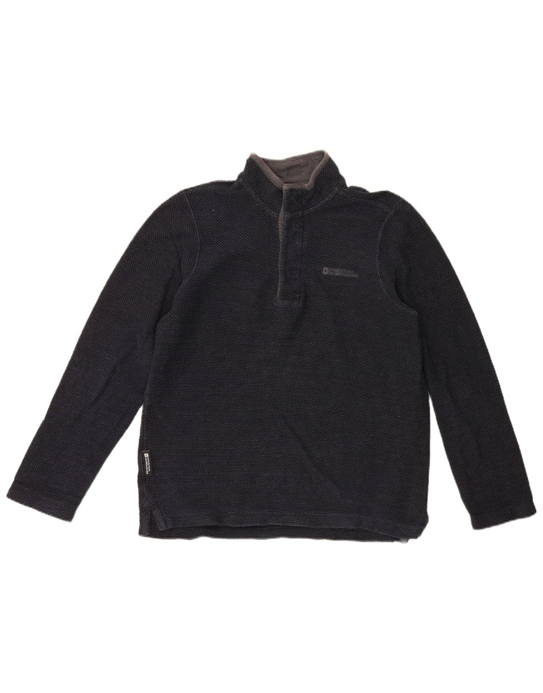 Hanorac pentru bărbați Mountain Warehouse, cu gât cu nasturi, Jumper Mic Bleumarin