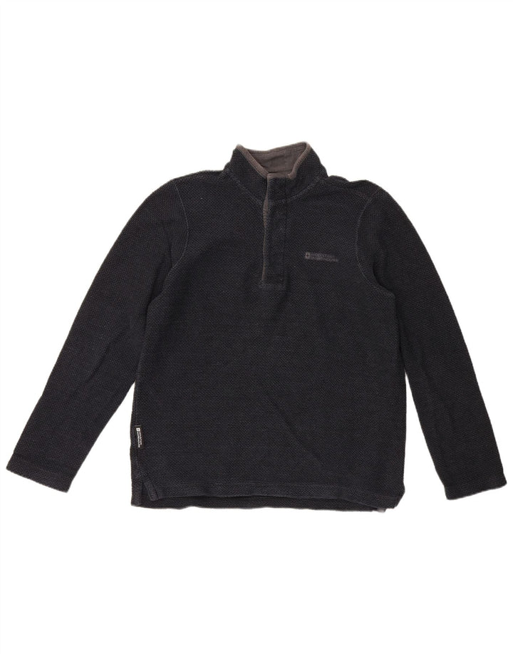 Hanorac pentru bărbați Mountain Warehouse, cu gât cu nasturi, Jumper Mic Bleumarin