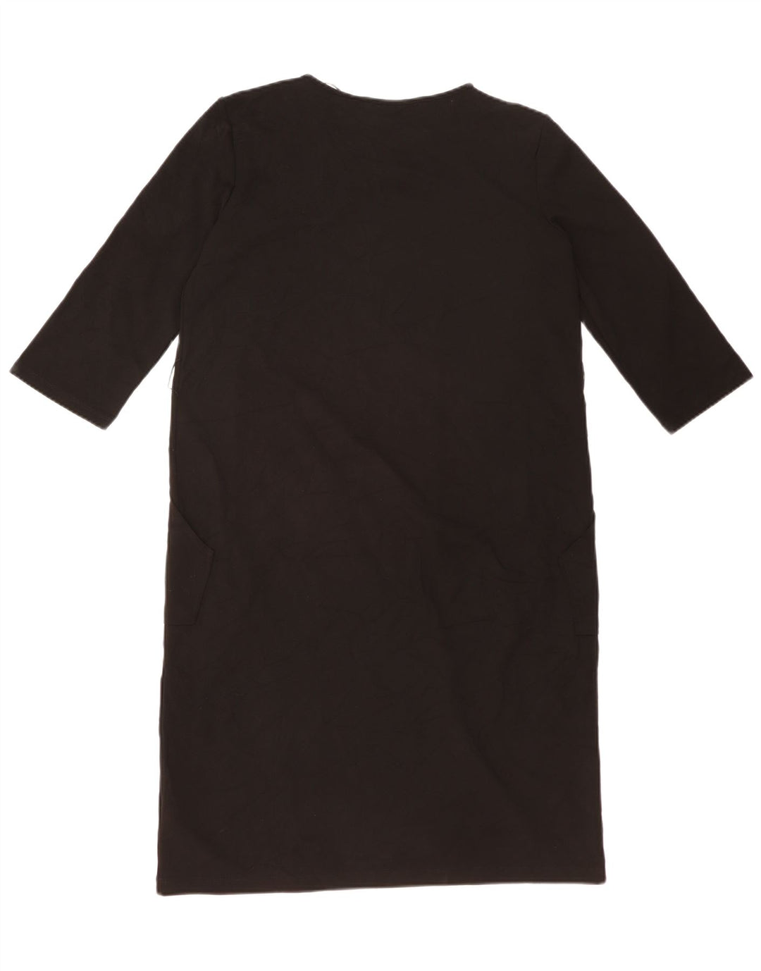Rochie ZARA pentru femei cu mâneci 3/4 din poliester mare negru UK 14