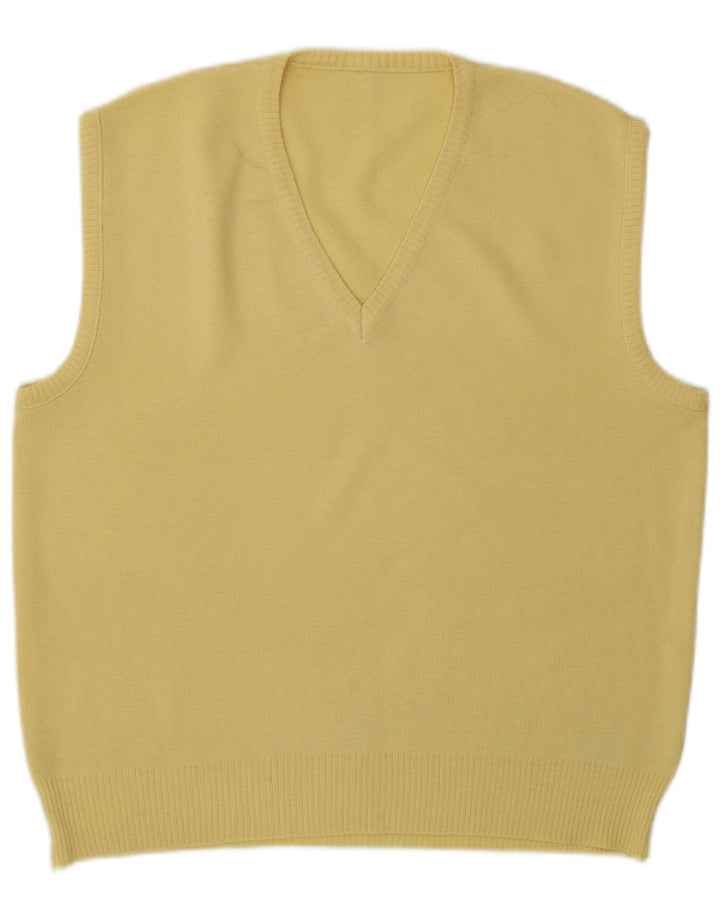 Vestă Vintage pentru bărbați Tank Top Galben mediu