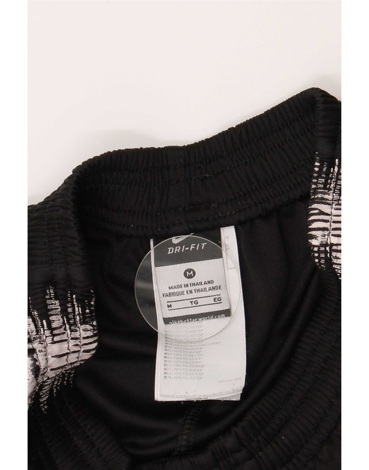 Pantaloni de trening Nike Dri Fit pentru bărbați, poliester cu dungi negre medii