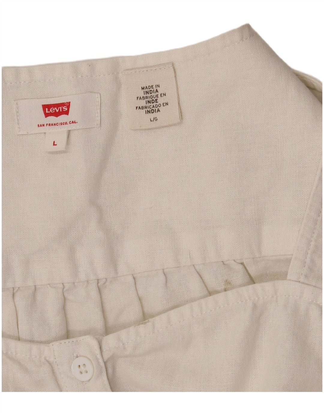 Bluză Levi's pentru femei Crop Shirt UK 14 Large White