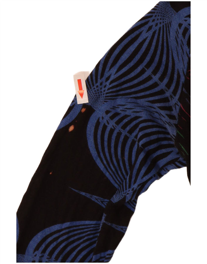 Top grafic pentru femei Desigual cu mânecă lungă UK 10, mic, multicolor, viscoză