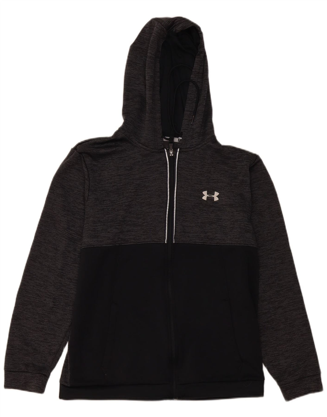 Pulover Under Armour Cold Gear, cu fermoar, pentru bărbați, mare, gri