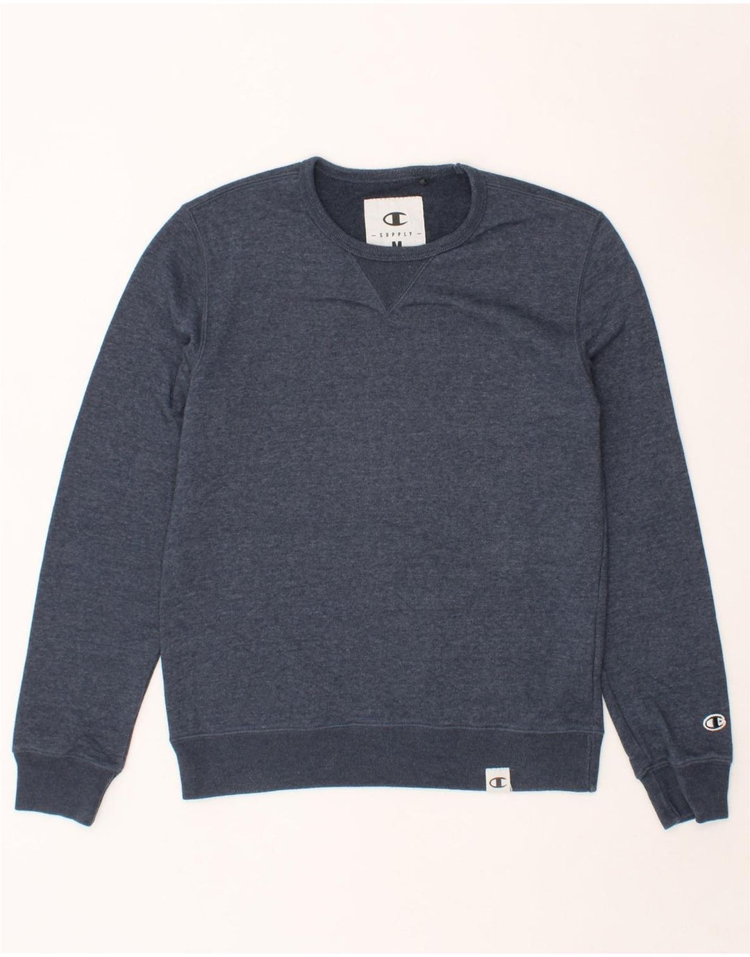 CHAMPION Mens Sweatshirt Jumper Medium Navy Blue Cotton Vintage Champion and Second-Hand Champion from Messina Hembry 