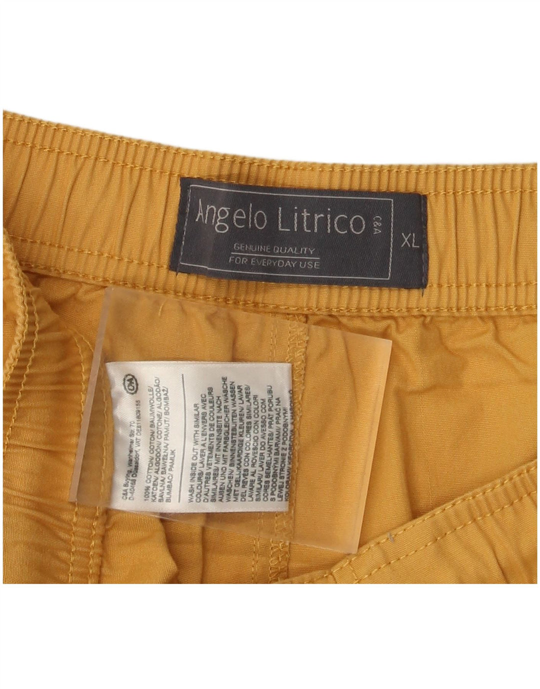 Angelo Litrico Pantaloni scurți pentru bărbați XL W40 Bumbac galben