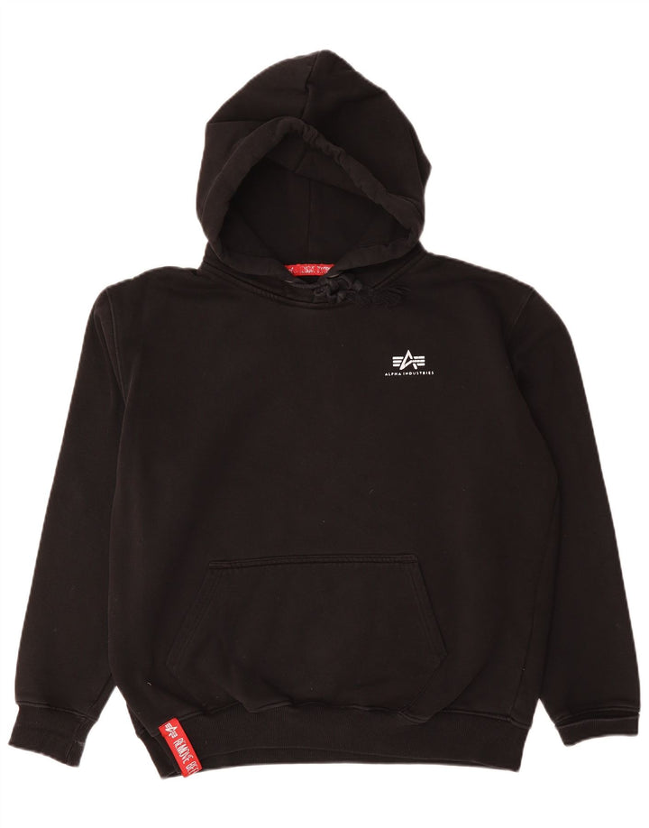 Pulover Alpha Industries pentru bărbați, bumbac, negru