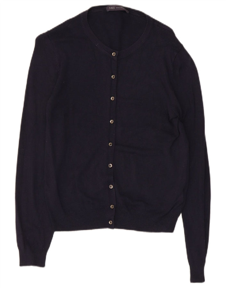 Pulover cardigan pentru femei Marks & Spencer UK 8 mic, bleumarin, viscoză