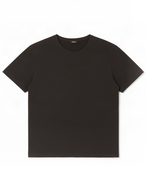 Tricou Massimo Dutti pentru bărbați Top XL bumbac negru