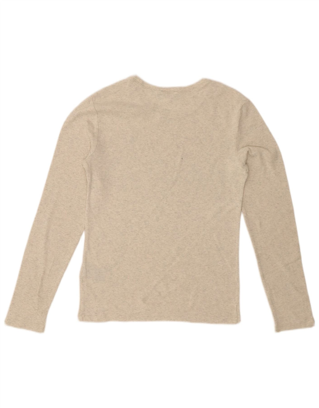 POLO RALPH LAUREN Top pentru femei cu mânecă lungă UK 14 mare bumbac cu pete gri