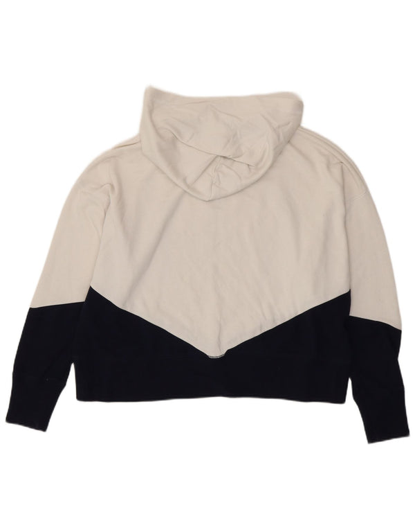 Gap Pulover supradimensionat cu glugă cu grafic pentru femei UK 14 Medium White Colorblock