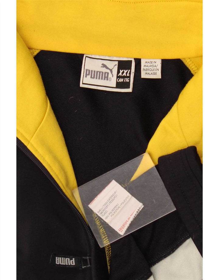 Jachetă de trening pentru bărbați Puma, 2XL, albastru bleumarin, poliester color bloc