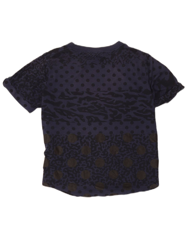 Tricou pentru femei Nike cu model abstract Top UK 14 Medium Bleumarin