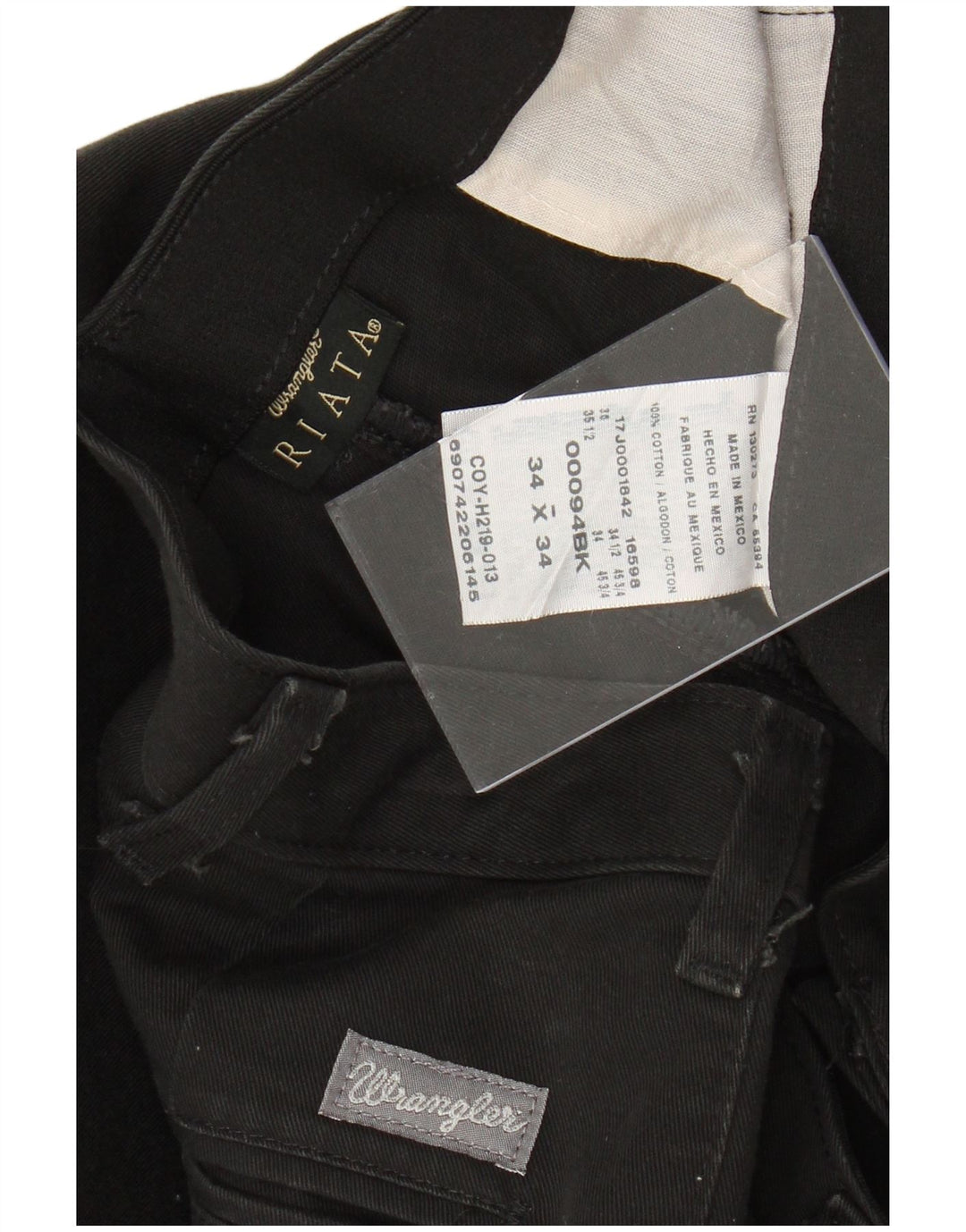 WRANGLER Pantaloni chino drept Riata pentru bărbați L34 L34, bumbac negru