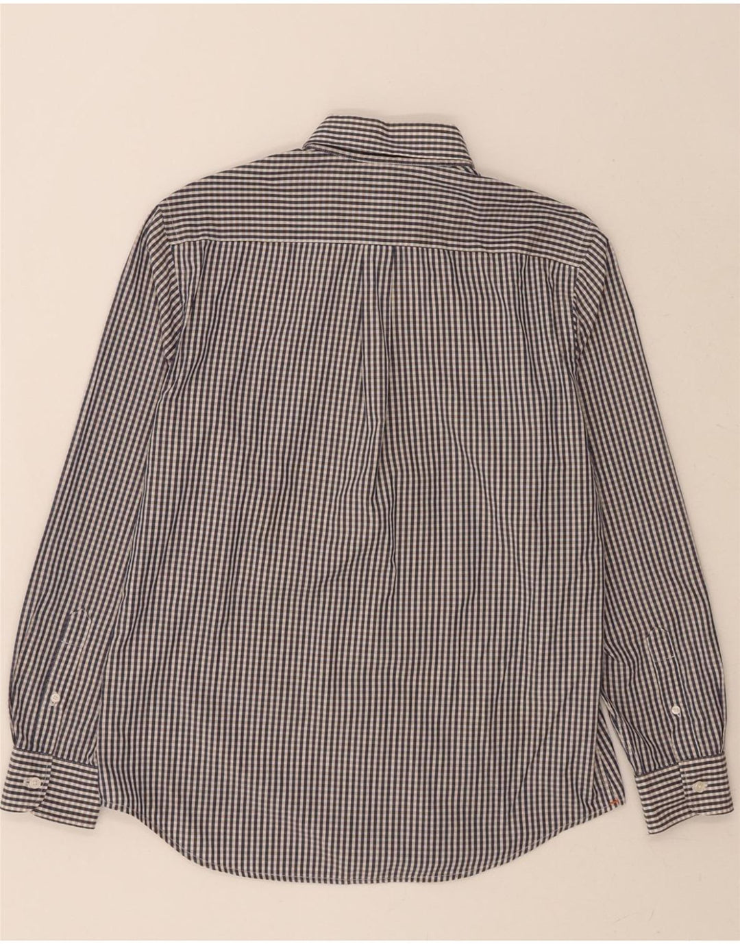 DOCKERS Mens Shirt Medium Navy Blue Gingham Cotton Vintage Dockers and Second-Hand Dockers from Messina Hembry 