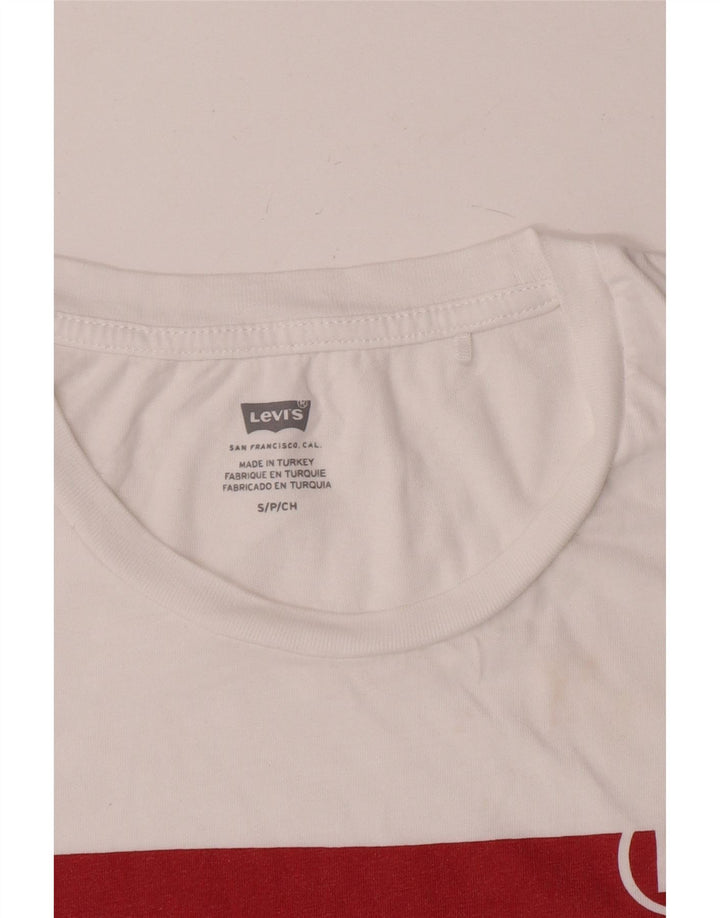 Tricou grafic Levi's pentru femei Top UK 10 Small White