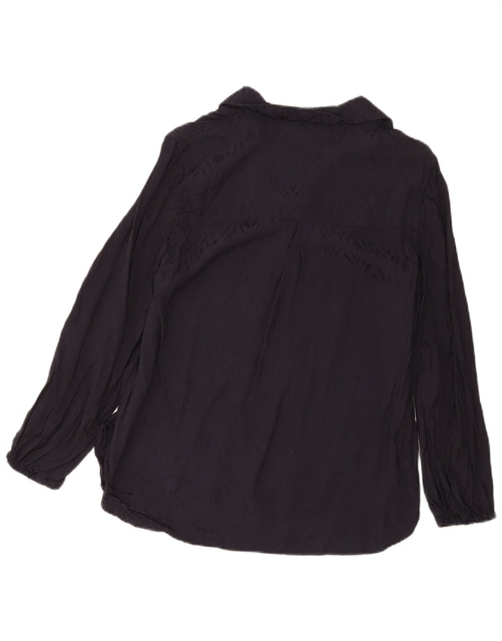 Cămașă pulover pentru femei Marks & Spencer UK 12 Medium Bleumarin Viscoză