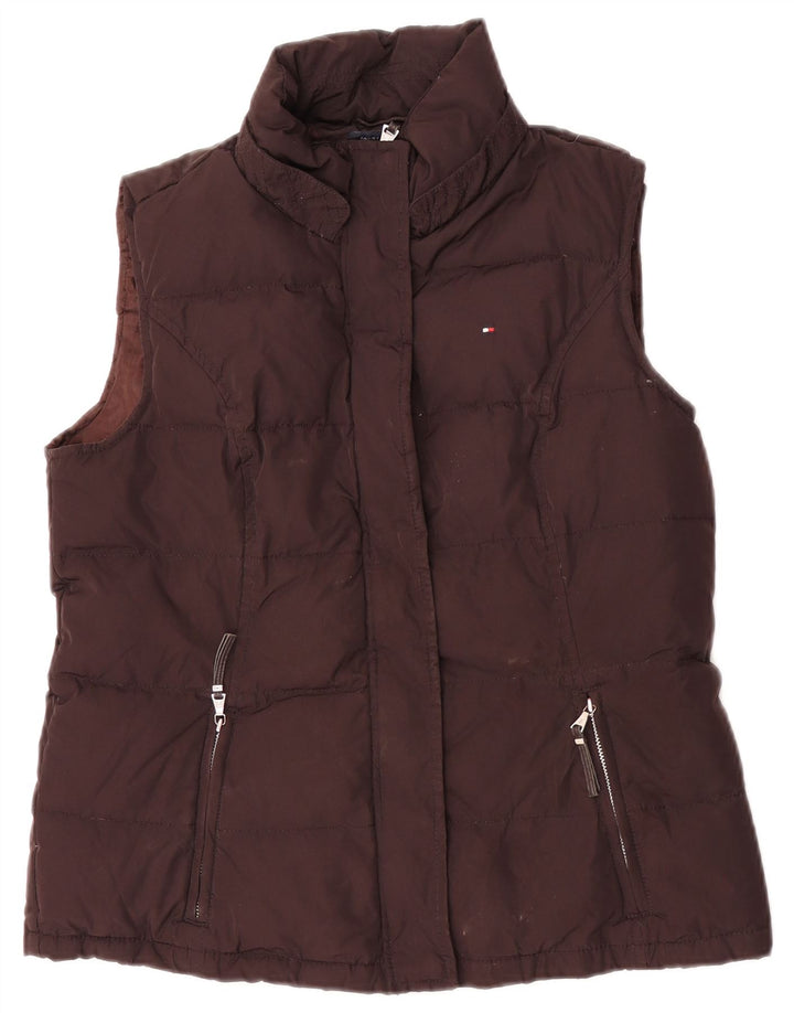 Gilet căptușit pentru femei Tommy Hilfiger UK 14, mare, maro, poliester