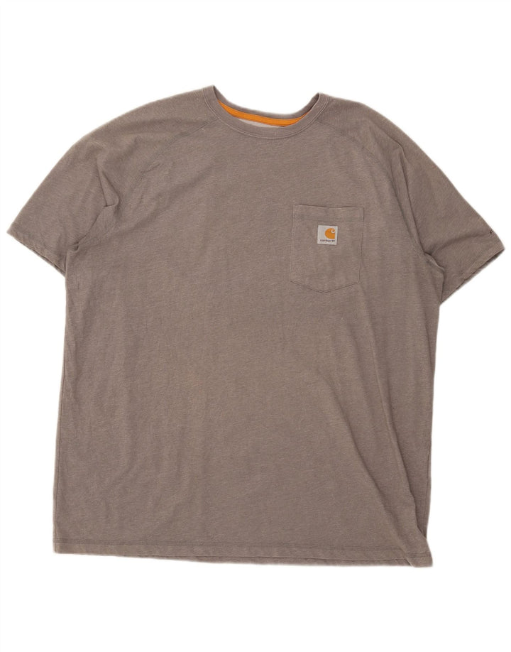 Tricou Carhartt pentru bărbați cu croială relaxată Top XL poliester gri