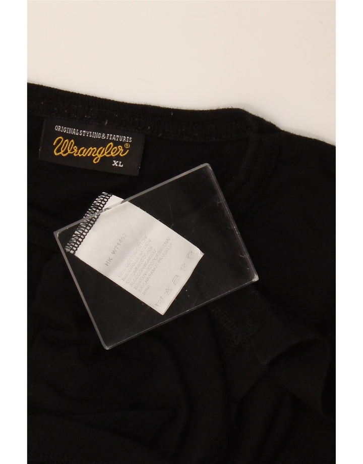 Tricou pentru bărbați WRANGLER Top XL bumbac negru