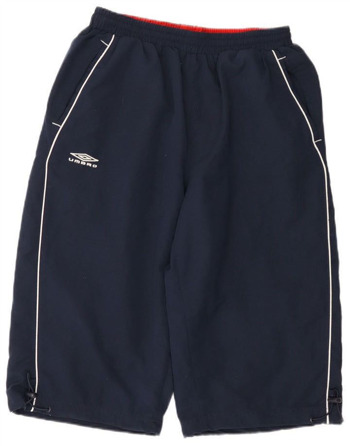 Pantaloni scurți sport grafic Umbro pentru bărbați, mari, bleumarin, poliester