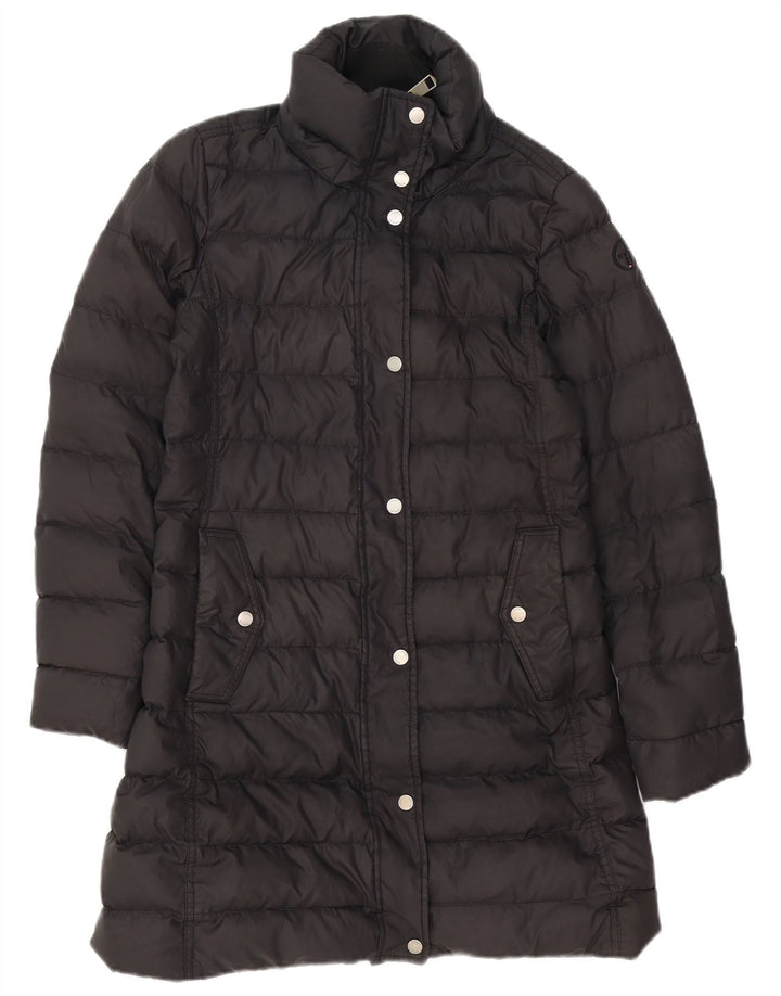 Palton căptușit supradimensionat pentru femei Tommy Hilfiger UK 10 Poliester negru mic