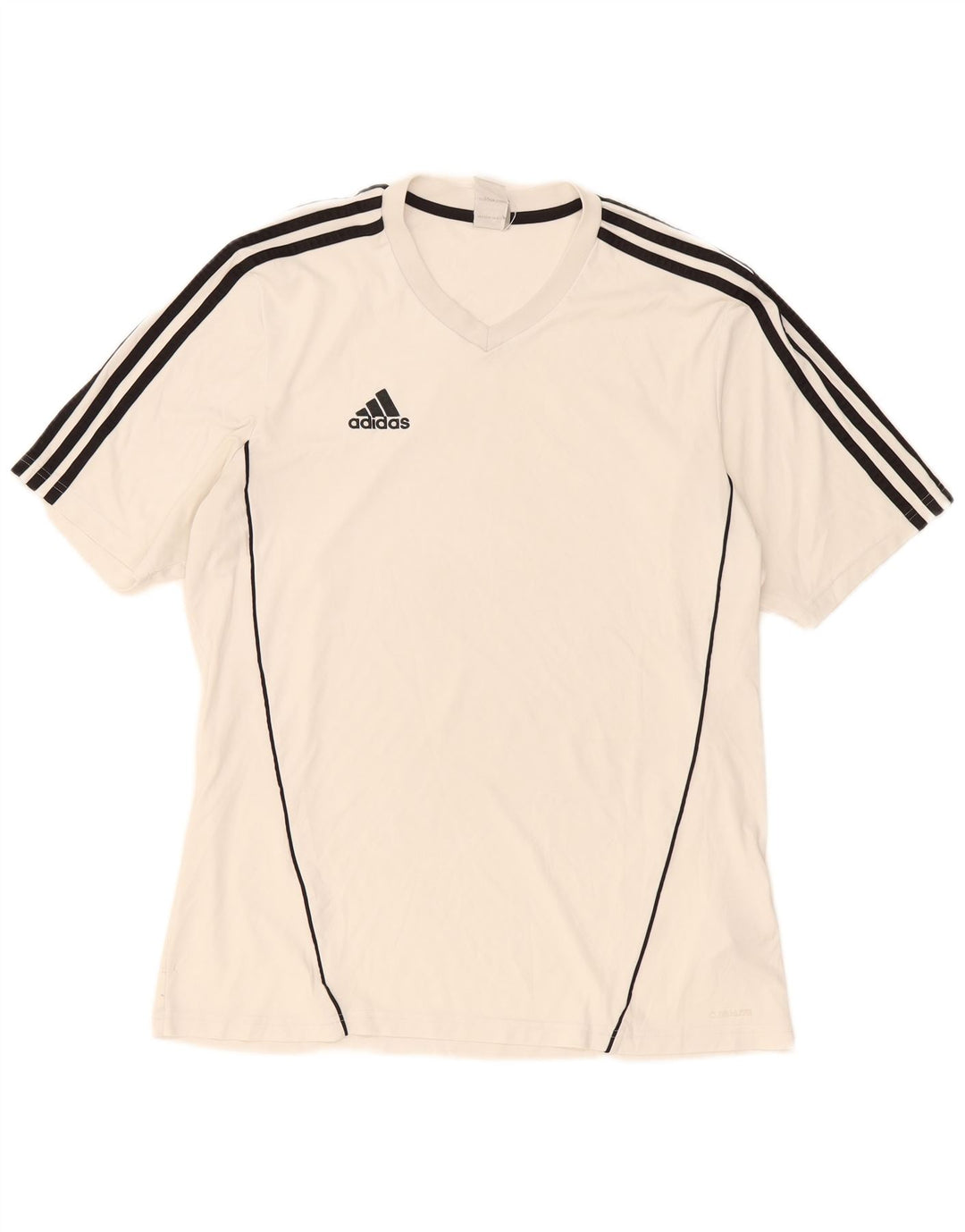 Tricou Adidas Climalite pentru bărbați Top mare din poliester alb