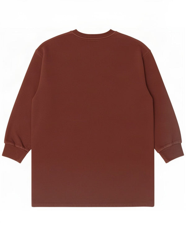 Pulover cu grafic pentru femei Zara UK 16 mare bumbac maro
